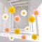 24 Pieces Daisy Hanging Swirls Decorations Boho Groovy Party Decorations Spring Flower Birthday Party Decorations Retro Hippie Party Ceiling Decorations for Classroom Office Mother Day Decor
